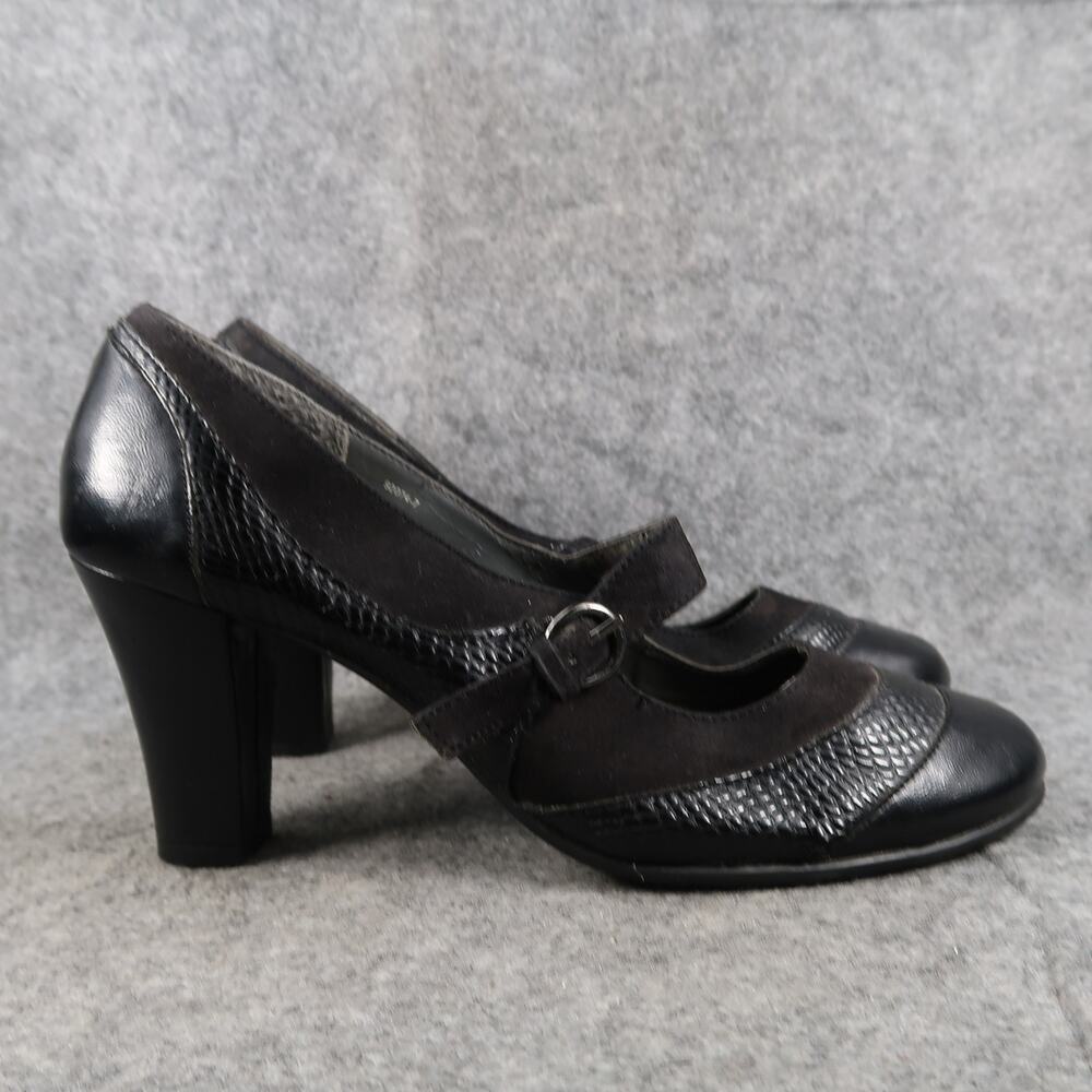 Aerosoles Shoes Womens 10 Pumps Comfort Classic Mary Jane Round Toe Black Heels